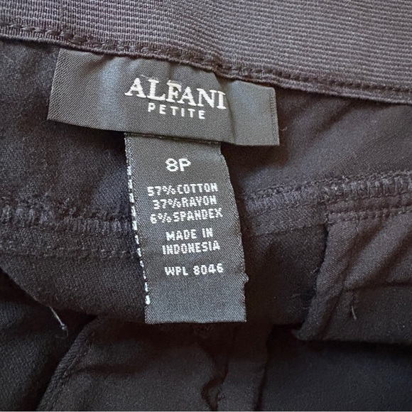 Alfani Petite Black Cropped Dress Pants 8P - Picture 3 of 3